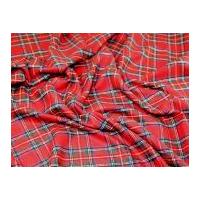 Clan Tartan Polyester & Wool Blend Check Dress Fabric Royal Stewart