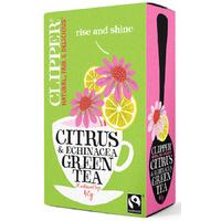 Clipper Fair Trade Green Tea with Citrus & Echinacea 20 Bags