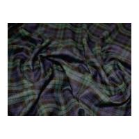 clan tartan polyester wool blend check dress fabric blackwatch