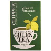 clipper green tea with lemon 25 bags