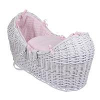 Clair de Lune White Noah Pod with Marshmallow Lining Pink