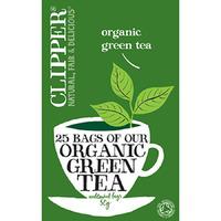 clipper organic green tea 25 bags