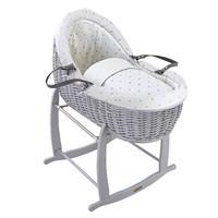 clair de lune lullaby hearts grey willow bassinet