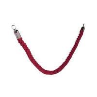 Classic Velour Rope Red with Stainless Steel Spring Clip Ends