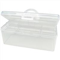 Clear Plastic Craft Tote 13.5 x 5.5 x 5.5 344712