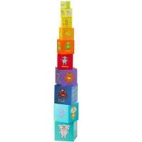 Classic World Toys CL725B Stacking Cubes (10-Piece)