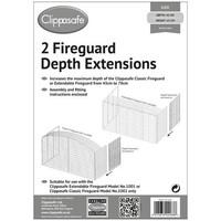 Clippasafe Fireguard Depth Extensions (2 Pack) - 2015 Black