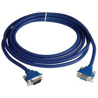 Clever Little Box LPVGA-M/F-3.0M Low Profile Blue VGA Lead M/F 3.0M