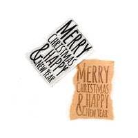 Clear XMas and New Year Mini Christmas Stamp