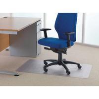 cleartex chair mat carpet 1200x750mm clear fl74288