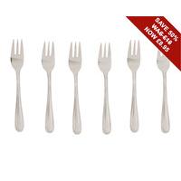 Classic Patterned Pastry Forks (Set of 6)