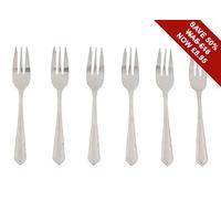 Classic Patterned Pastry Forks (Set of 6)