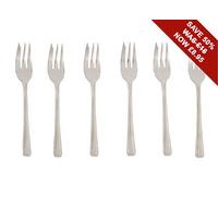 Classic Patterned Pastry Forks (Set of 6)