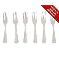 Classic Patterned Pastry Forks (Set of 6)