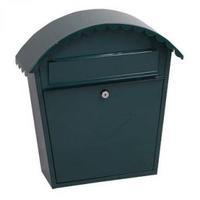 clasico green steel post box