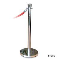 Classic Rope Barrier Post Stainless Steel 64mm dia (each)