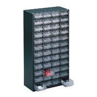 Clear 48 Drawer System Dark Grey Storage Cabinet 324196