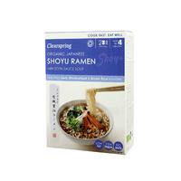 Clearspring Organic Japanese Shoyu Ramen Noodles with Soya Sauce Soup, 2x85gr