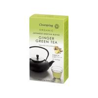 Clearspring Ginger Green Tea - tea bags/box, 20Bagrs