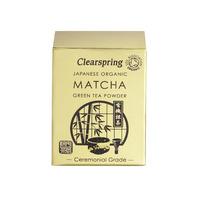 clearspring organic matcha green tea powder ceremonial grade 30gr