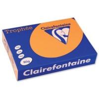 Clairefontaine Trophee Paper, A4, 80g/qm, orange, 500 sheets (1878C)