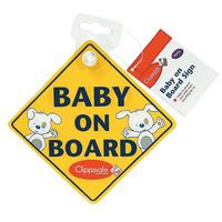 clippasafe baby on board warning sign