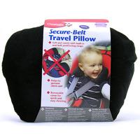 Clippasafe Secure-Belt Travel Pillow for Cars - in Black (3-8 Yrs)