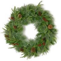 Cleveland 60.96cm PVC Pinecone and Berry Wreath NPECO7-10-24W-1