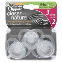Closer to Nature Pure Sheild Soothers 0-3 Months