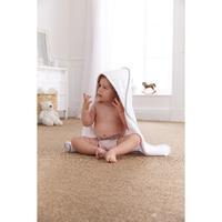 Clair de Lune Stars and Stripes Star Hooded Towel Grey