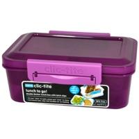 clic tite divided lunch container berry