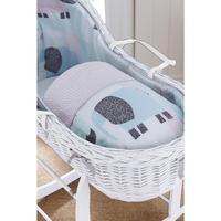 Clair de Lune Stanley and Pip White Willow Bassinet