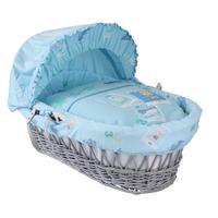 Clair de Lune Ahoy Wicker Basket in Grey