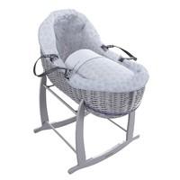 Clair de Lune Speckles Grey Willow Bassinet - Grey