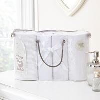 clair de lune moses 4pc gift bale in white