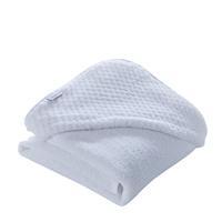 Clair de Lune Honeycomb Hooded Towel in White