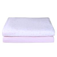 Clair de Lune Pack of 2 Printed Cot Bed Sheets in Pink