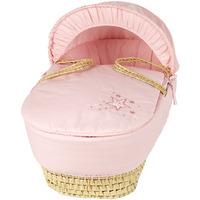 Clair de Lune Starburst Palm Moses Basket Pink