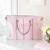 clair de lune pram 4pc gift bale in pink