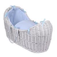 clair de lune white noah pod with cotton candy blue lining