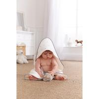 Clair de Lune Lullaby Hearts Hooded Towel White