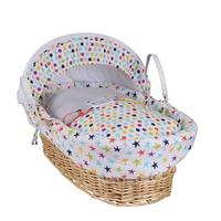Clair de Lune The Dudes Moses Basket in Natural
