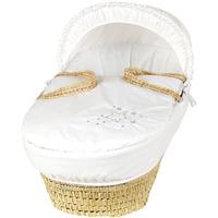 Clair de Lune Starburst Palm Moses Basket White