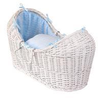 clair de lune white noah pod with marshmallow lining blue