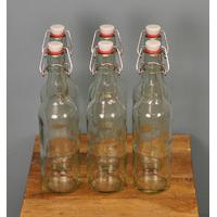 Clear Swing Top Beer Bottles (Set of 6) by Youngs