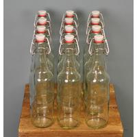 Clear Swing Top Beer Bottles (Set of 12) by Youngs