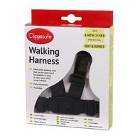 Clippasafe Walking Harness and Reins in Black