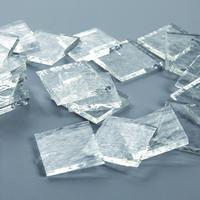 Clear Glass Squares. 25mm squares. Pack of 25