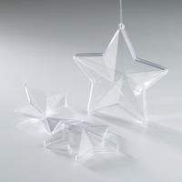 Clear Plastic Stars. 100mm. Each