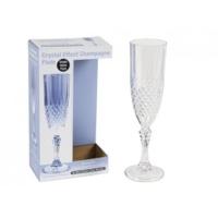 Clear Crystal Cut Champagne Glass